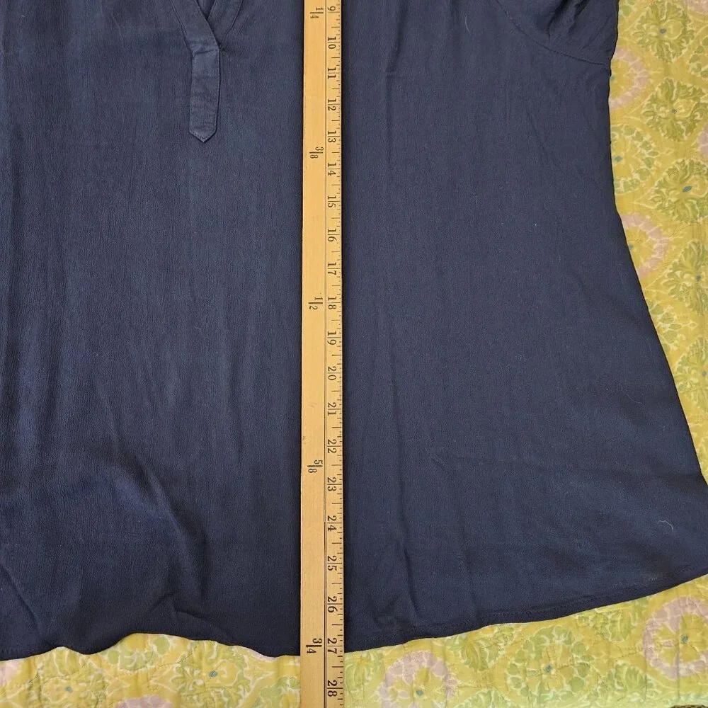 STYLE & Co. Industrial Blue V-neck Peasnt Women's Blouse Size 2X - Picture 8 of 8
